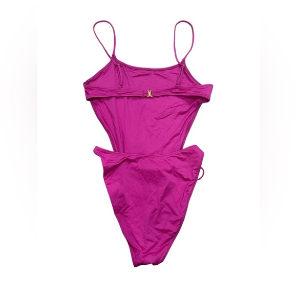 New! MONICA HANSEN Money Maker Spaghetti Strap One-Piece Swimsuit Size Small - Picture 7 of 10